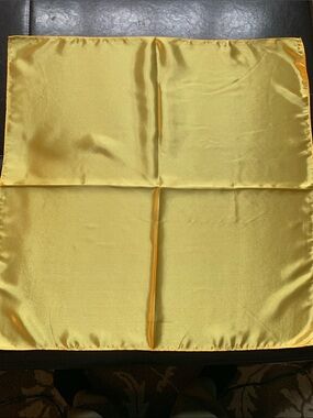 Gold Satin 23” Square Scarves- Set of 4